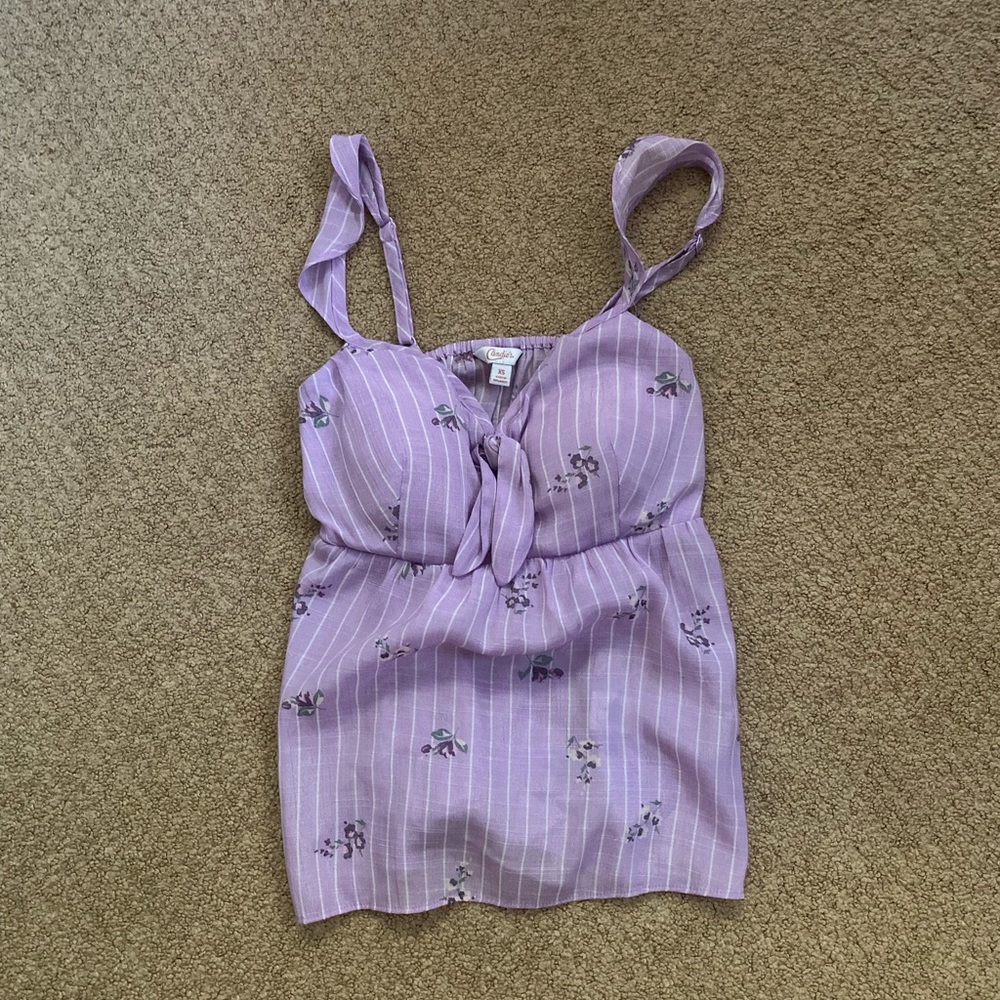 Candie’s Purple Flower Top